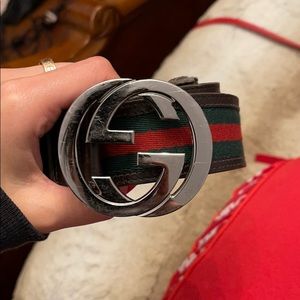 Authentic Gucci belt fits men’s size 32-34